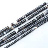 Stripe Agate Tube Beads 6-30mm 15in Strand for Jewelry Making