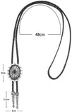 Sun Stone Bolo Tie Western Cowboy Cowgirl Necktie