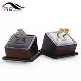 Walnut Jewelry Display Stand Ring Shelf Counter Props