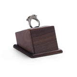 Walnut Jewelry Display Stand Ring Shelf Counter Props