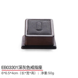 Walnut Jewelry Display Stand Ring Shelf Counter Props