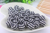 Chunky Resin Rhinestone Beads Ball Orange 20mm 100pcs