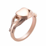 Heart Urn Rings Cremation Ashes Keepsake Locket Pendant 316L Stainless Steel