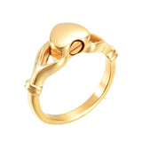 Heart Urn Rings Cremation Ashes Keepsake Locket Pendant 316L Stainless Steel