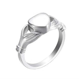 Heart Urn Rings Cremation Ashes Keepsake Locket Pendant 316L Stainless Steel