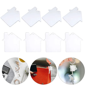 Acrylic Keychain Blanks DIY with Rings Discs