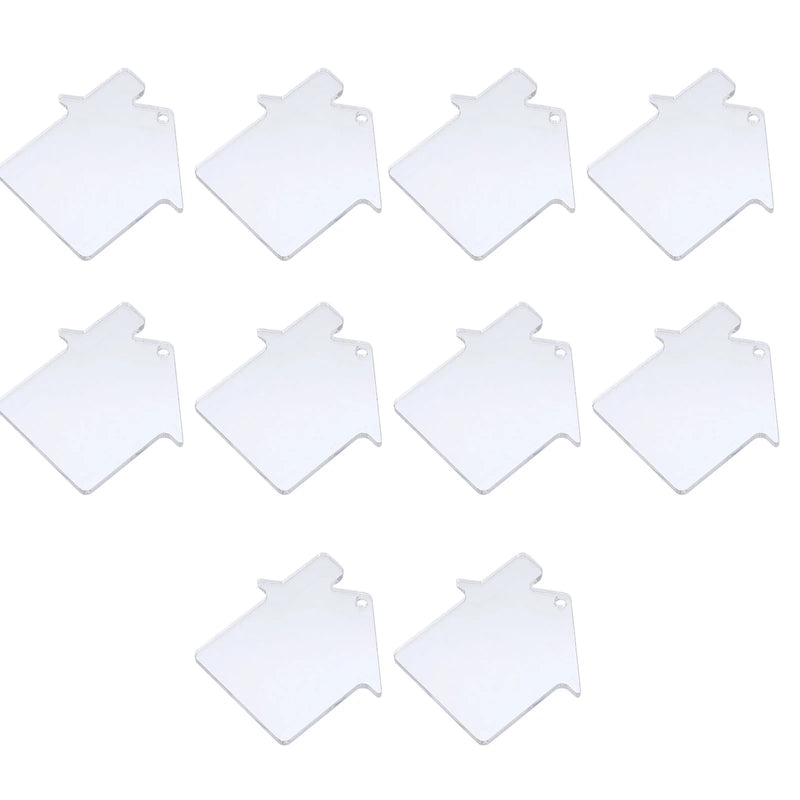 Acrylic Keychain Blanks Clear Tags Vinyl House Sublimation DIY Keychains