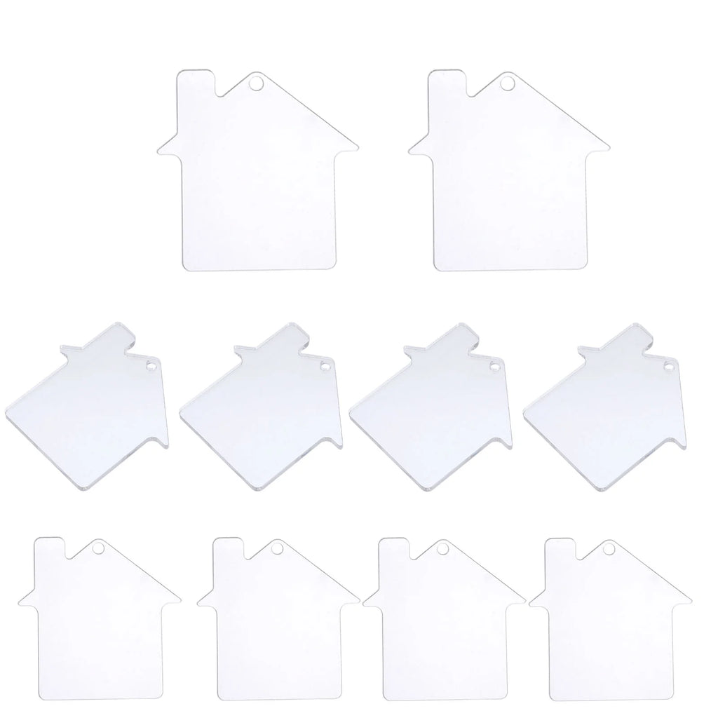 Acrylic Keychain Blanks Clear Tags Vinyl House Sublimation DIY Keychains