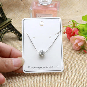 Paper Earrings Necklace Card Package Display Stand