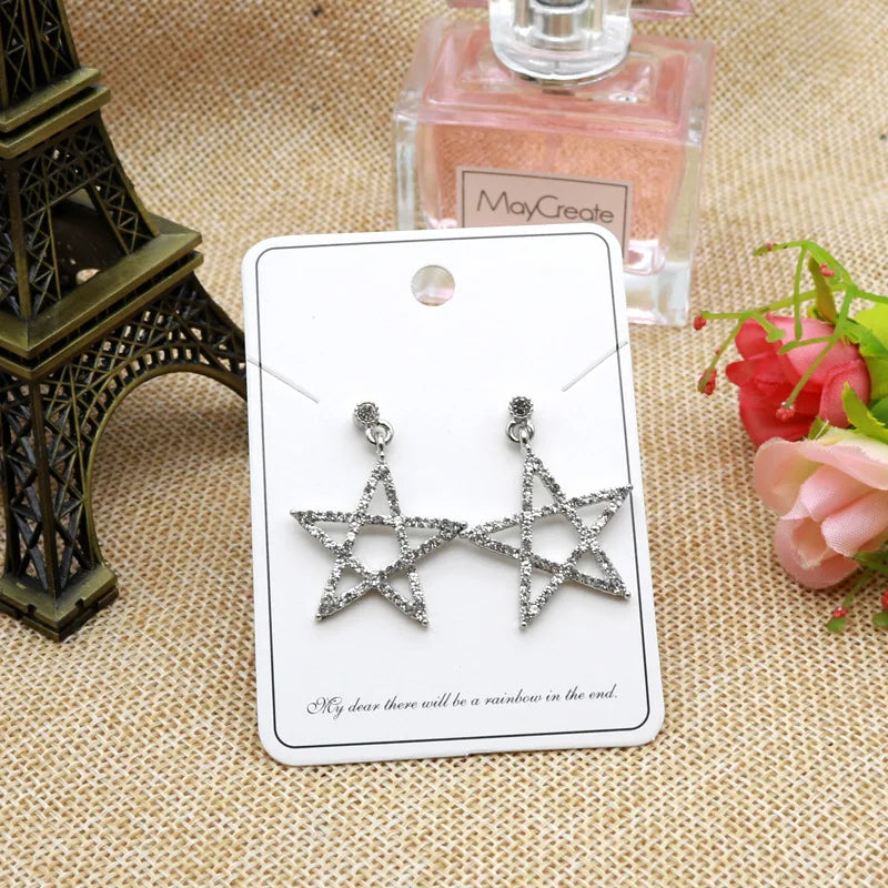 Paper Earrings Necklace Card Package Display Stand
