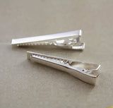 Blank Tie Clip Clasps Bar Slide DIY Cuff Making Multi-color Plated
