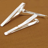 Tie Clip Clasps Bar Slide Men's Weddings DIY Cuff Collar Multi-color Plated