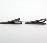 Tie Clip Clasps Bar Slide Men's Weddings DIY Cuff Collar Multi-color Plated