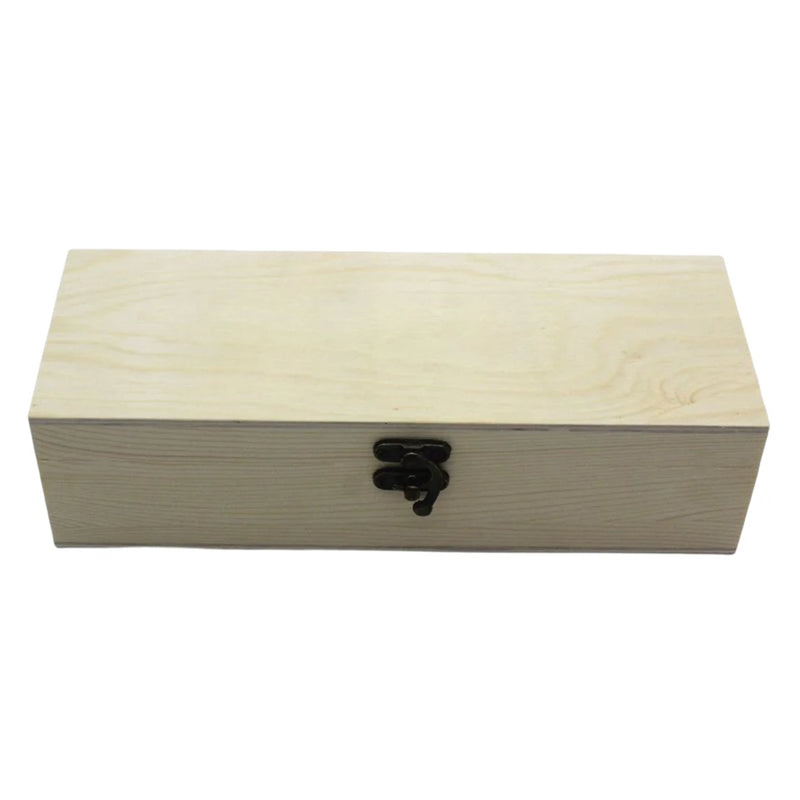 Rectangle Wood Organizer Storage Box with Lid Cosmetic Jewelry Case