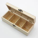 Rectangle Wood Organizer Storage Box with Lid Cosmetic Jewelry Case