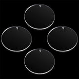Clear Acrylic Keychain Set Circle Keychains Round Discs DIY Blank Chain