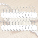 Clear Acrylic Keychain Set Circle Keychains Round Discs DIY Blank Chain