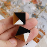 Square Resin Beads Earrings Jewelry DIY Making Materials