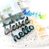 Creative Resin Alphabet Silicone Molds
