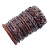 Blessing Cross Trust In God Leather Bracelets Set