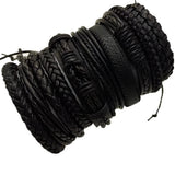 Blessing Cross Trust In God Leather Bracelets Set