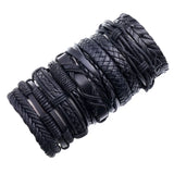 Blessing Cross Trust In God Leather Bracelets Set