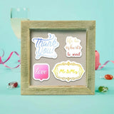 Blessing Words Cutting Dies and Stamps Set for DIY Scrapbook Album