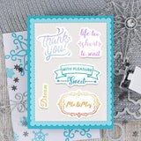 Blessing Words Cutting Dies and Stamps Set for DIY Scrapbook Album