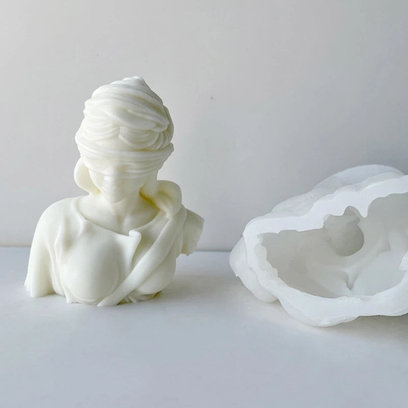 Girls Resin Mold Aromatherapy Candle for DIY Crafts