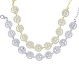 CZ Paved Smile Face Charms Bracelet for Women Men