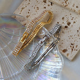 Zirconia Chain Bracelet, Crystal Bangles, Stainless Steel Charm Jewelry