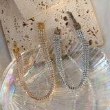 Zirconia Chain Bracelet, Crystal Bangles, Stainless Steel Charm Jewelry