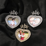 Personalized CZ Heart Pendant Necklace