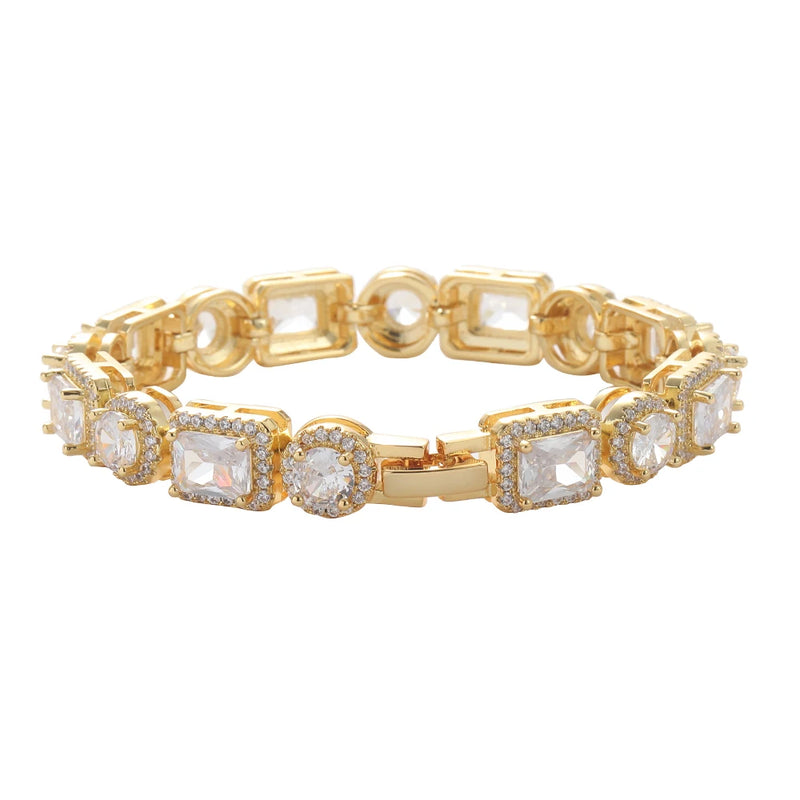 Brass CZ Bling Bracelet for Men and Women