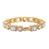 Brass CZ Bling Bracelet for Men and Women