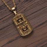 Pave Prong Setting Brass Pendant Hip Hop Jewelry CN312