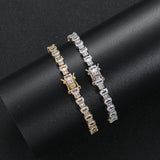 Zircon Tennis Bracelet Brass Women Jewelry