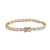 Zircon Tennis Bracelet Brass Women Jewelry