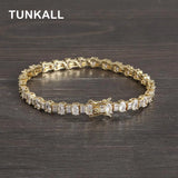 Zircon Tennis Bracelet Brass Women Jewelry