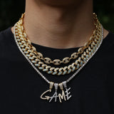 Zircon Pendant Necklace Men Hip Hop Jewelry