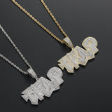 Men's Hip Hop Zircon Brass Pendant