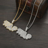 Men's Hip Hop Zircon Brass Pendant