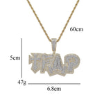 Men's Hip Hop Zircon Brass Pendant