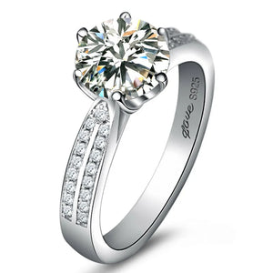 CZ Stones Jewelry Rings for Women - Bling Anniversary Gift