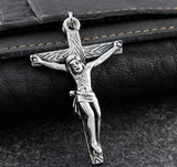 Bling Jesus Cross Biker Pendant