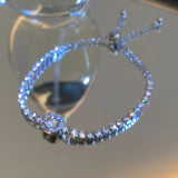 Zircon Diamond Chain Bracelet 18k Silver Jewelry