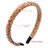 Crystal Headband Hair Accessories For Women Beaded Hairbands