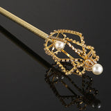 Crystal Scepter Wand Gold/Silver Tiaras Crowns Sceptre King Queen