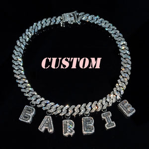 Bling Initial Necklace Name Choker for Her