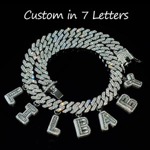 Bling Initial Necklace Name Choker for Her